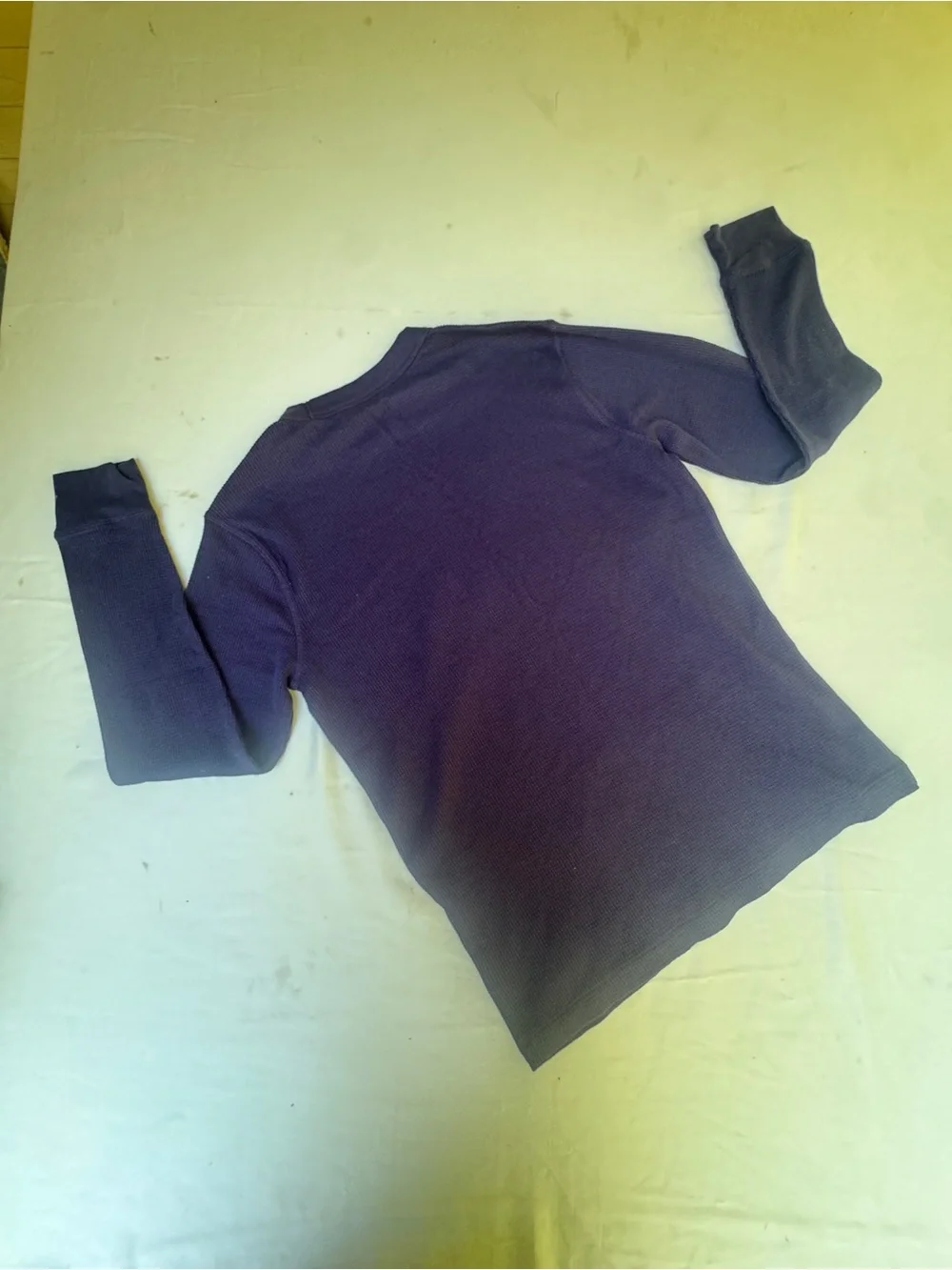 Gap Thermal waffle knit shirt Navy junior boys size S